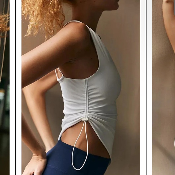 Free People Movement Find Your Flow One Shoulder Cami White NWOT - Picture 2 of 8